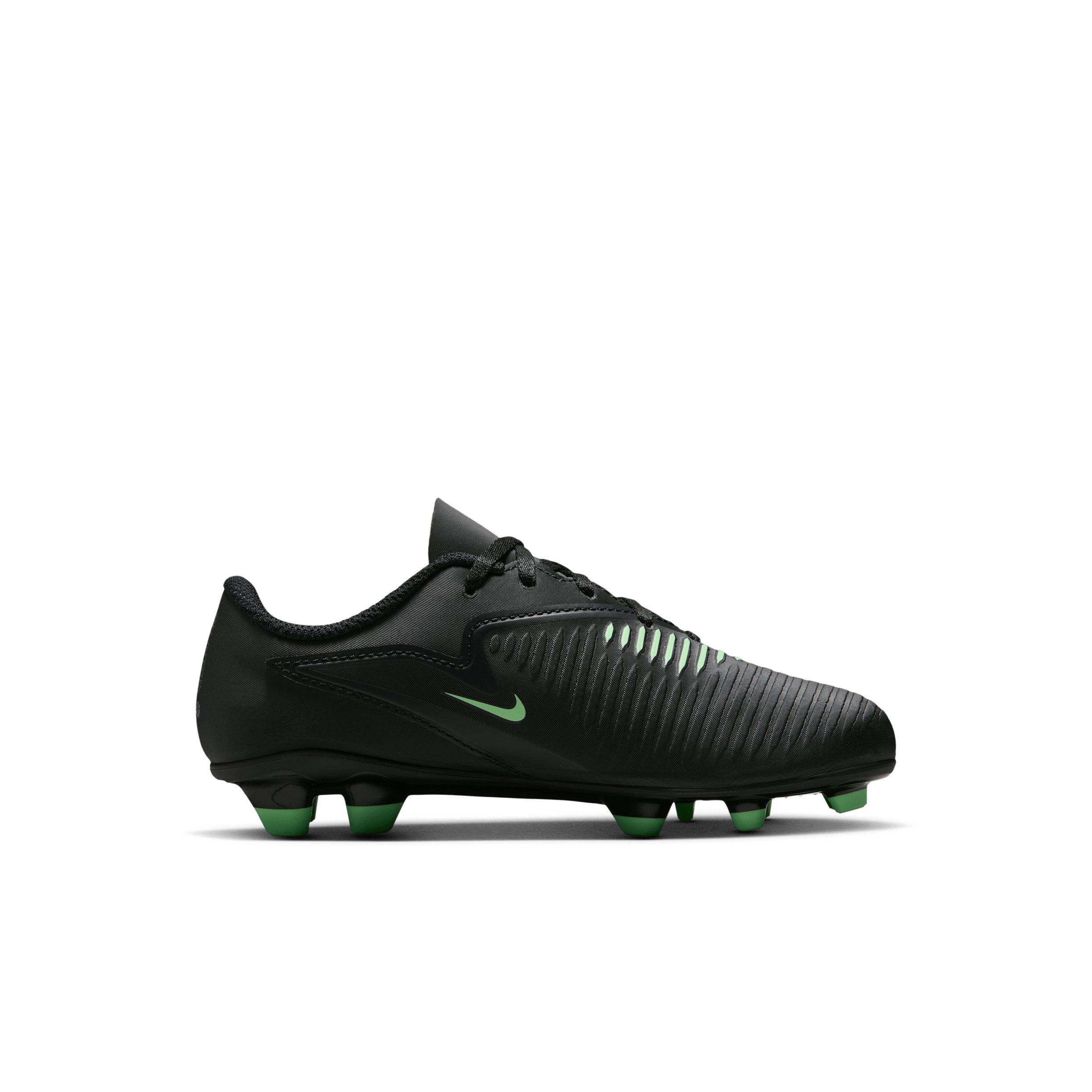 Nike Phantom 6 Low Club MG "Black/Black/Illusion Green" Preschool Kids' Soccer Cleat - BLACK/BLACK/GREEN
